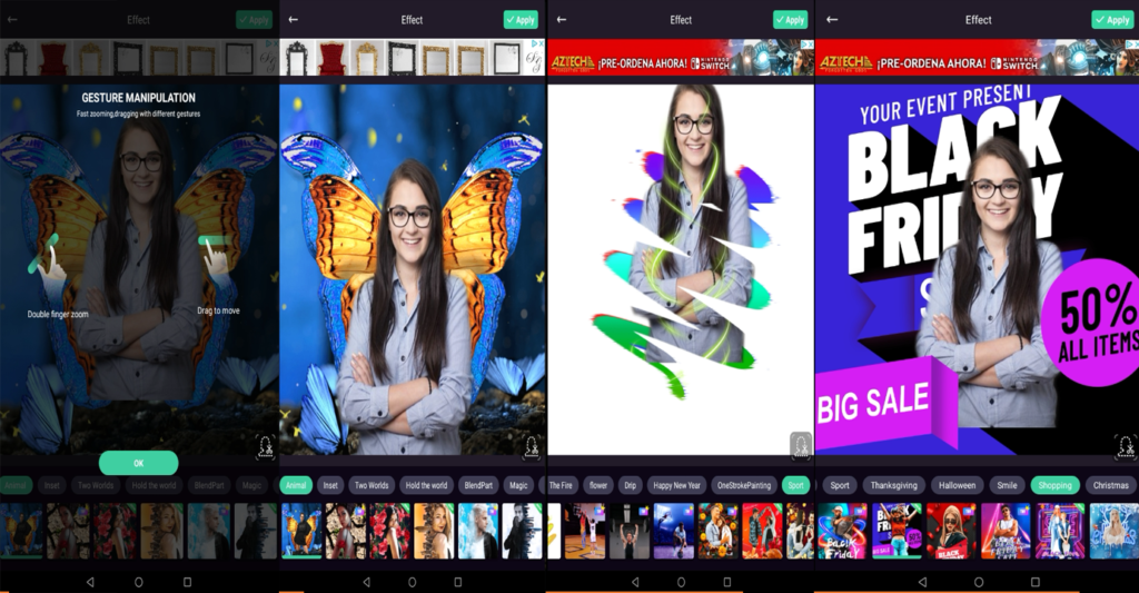 Aplicación 'Square Pic collage' para Android