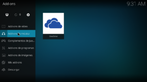 Instalar addon OneDrive en Kodi