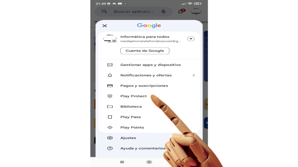 Analizar aplicaciones con Google Play Protect