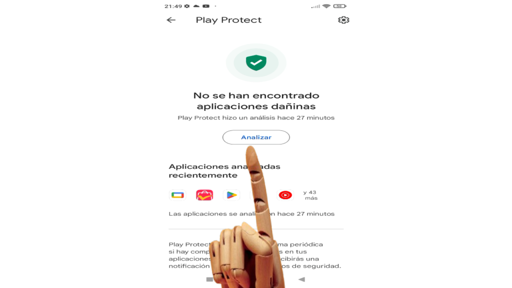 Analizar aplicaciones con Google Play Protect