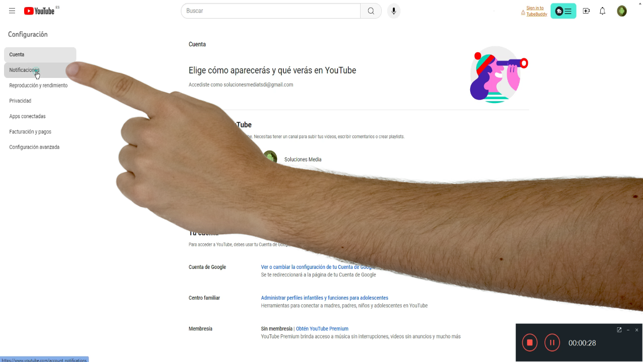 ¿Por qué no me llegan notificaciones de YouTube? - Hablemos de informática