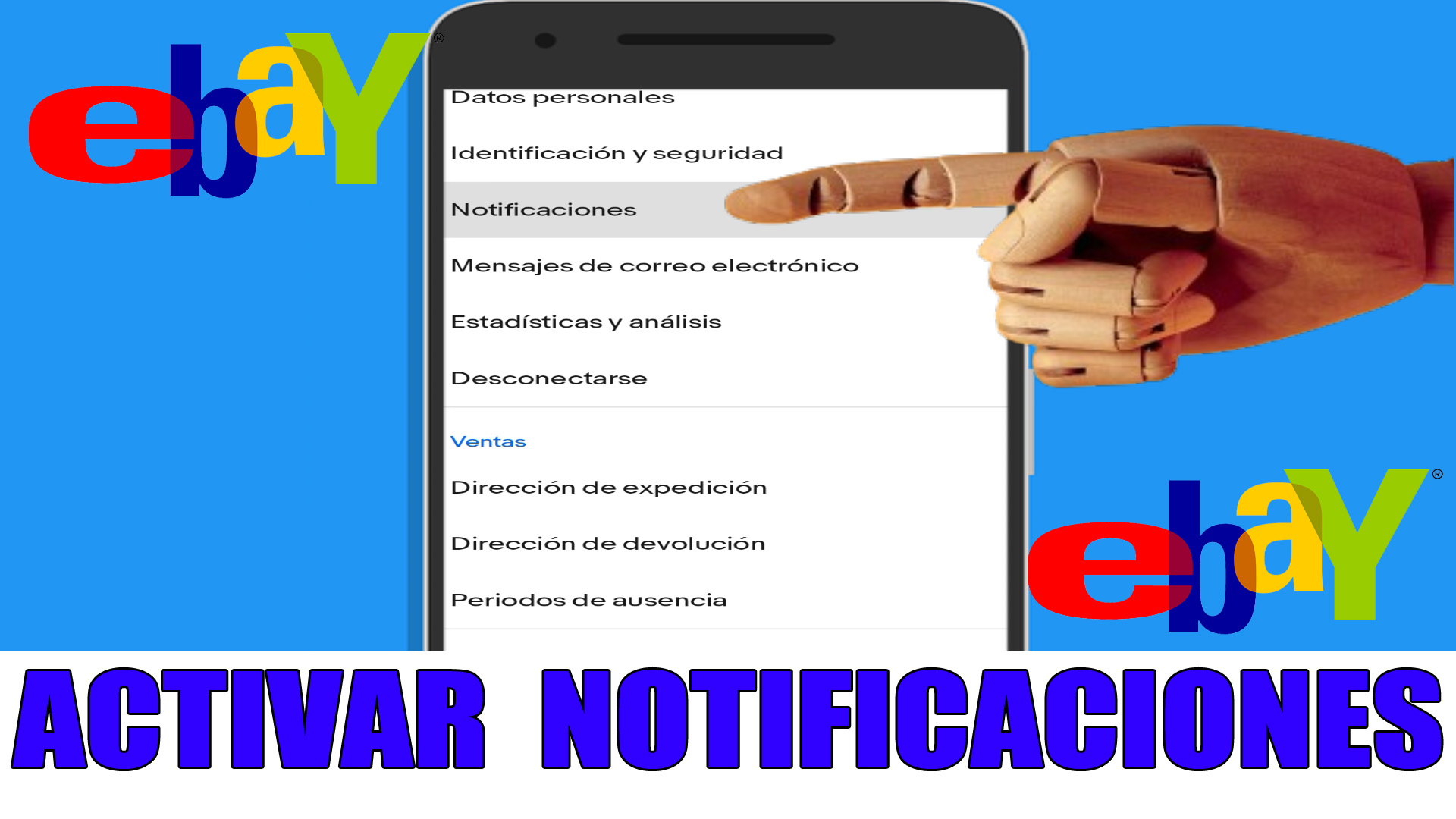 Cómo activar las notificaciones en eBay