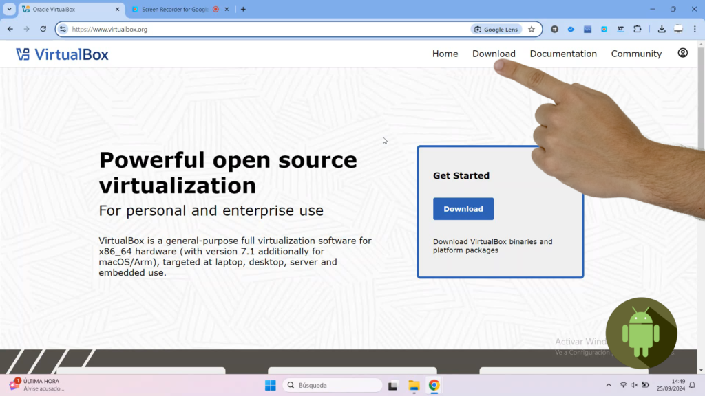 Descargar e instalar la nueva versión de VirtualBox 7.1