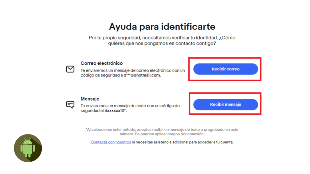 No puedo verificar mi número en eBay