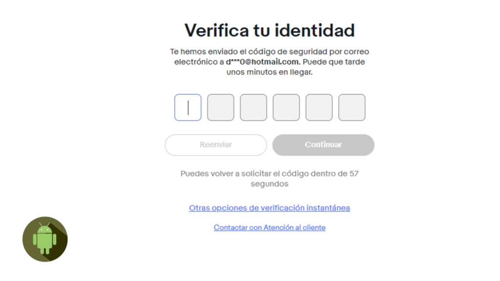 No puedo verificar mi número en eBay