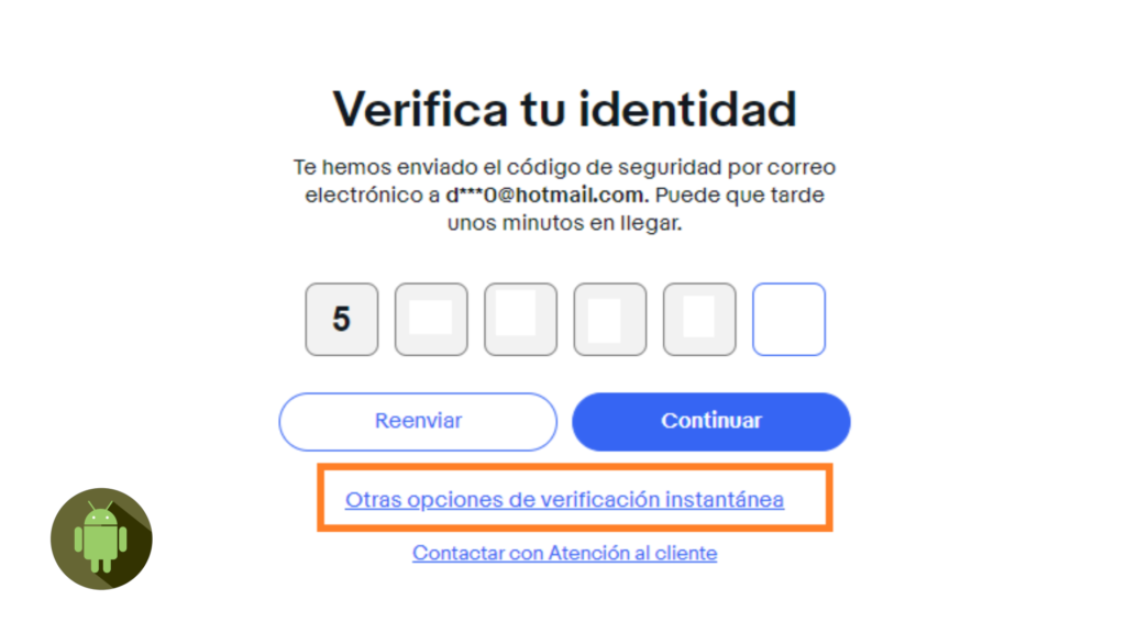 No puedo verificar mi número en eBay