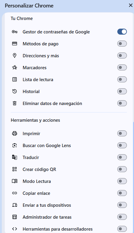 Nueva opción en la barra de herramientas en Google Chrome