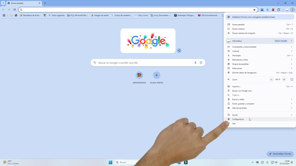 Restablecer Google Chrome por completo