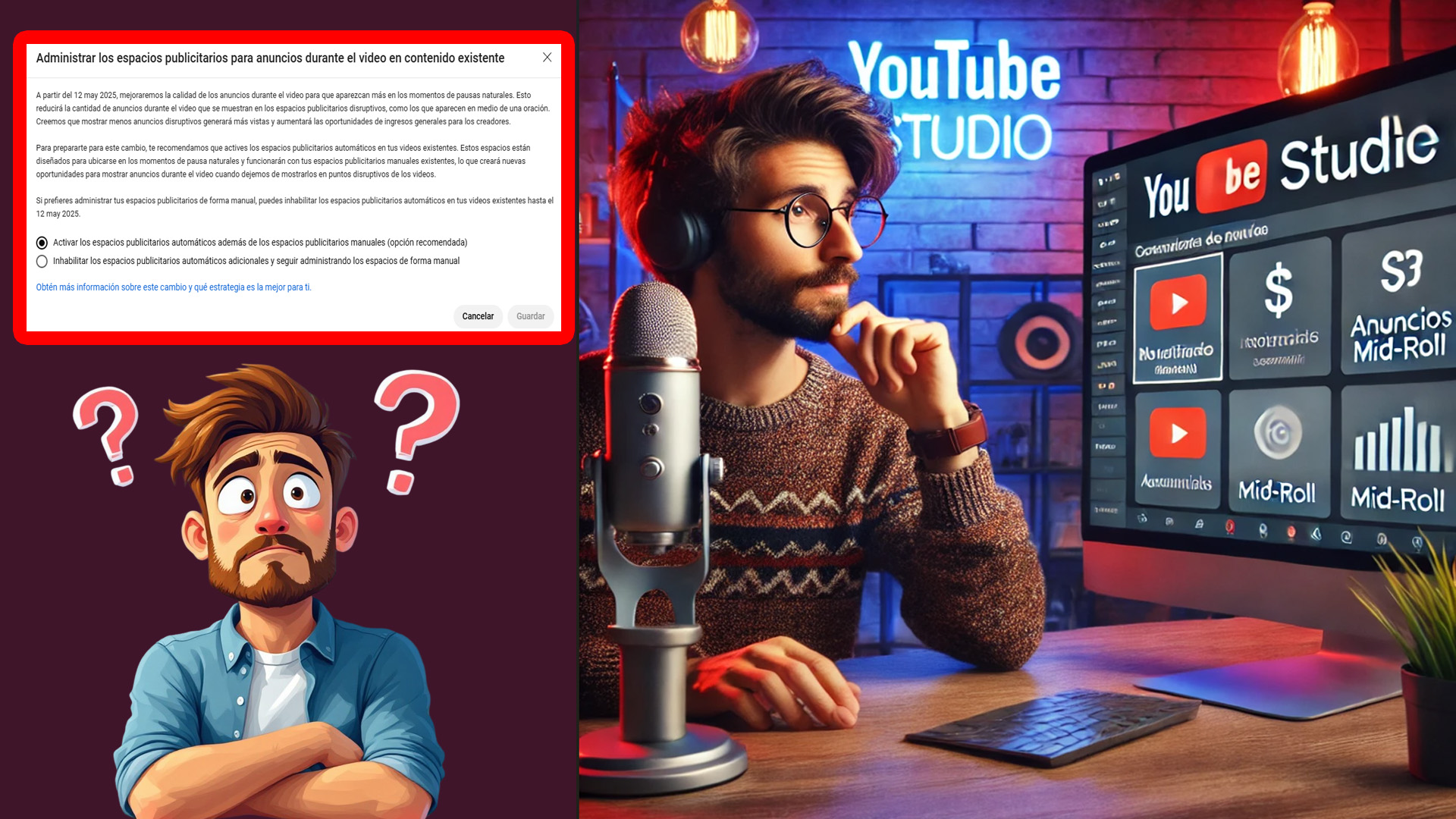 YouTube cambiará como se muestran los ANUNCIOS en tus vídeos