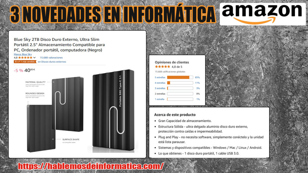 3 novedades en Informática Amazon
