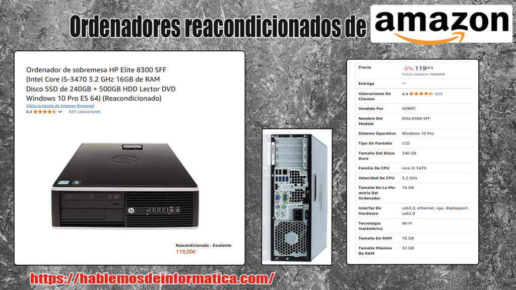 ¿Buscas en Amazon ordenadores reacondicionados con procesador i5? En esta ocasión, te presentamos tres modelos muy interesantes. Sigue leyendo para descubrir cuáles son.