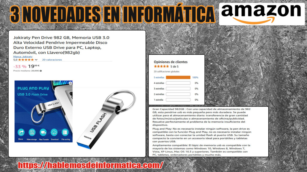 3 novedades en Informática Amazon