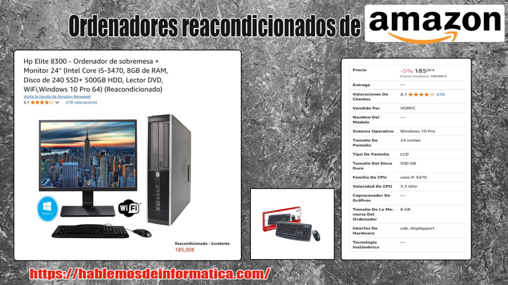¿Buscas en Amazon ordenadores reacondicionados con procesador i5? En esta ocasión, te presentamos tres modelos muy interesantes. Sigue leyendo para descubrir cuáles son.