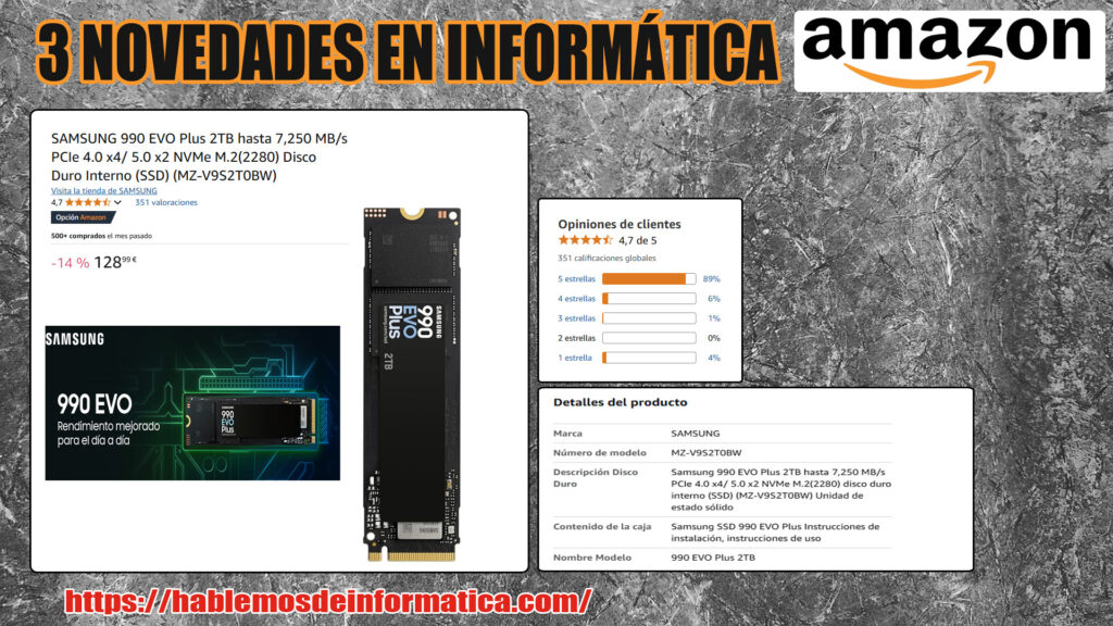 3 novedades en Informática Amazon