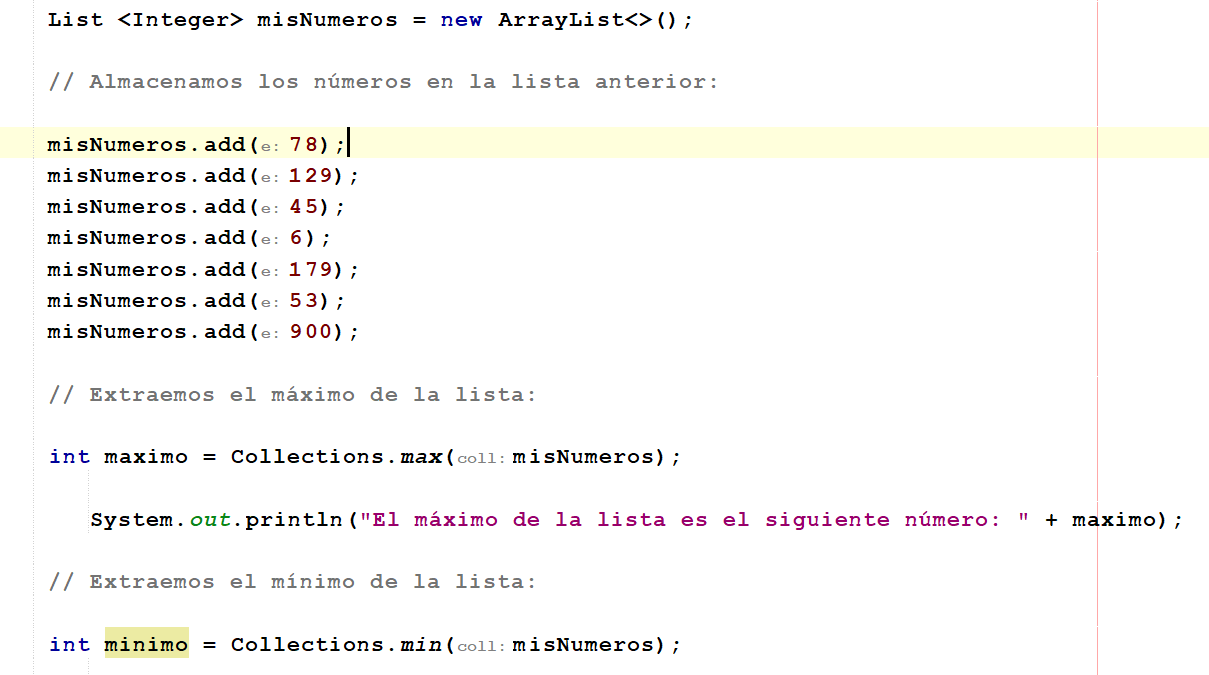 Cómo encontrar el valor máximo y mínimo de una lista en Java usando Collections Cómo encontrar el valor máximo y mínimo de una lista en Java usando Collections