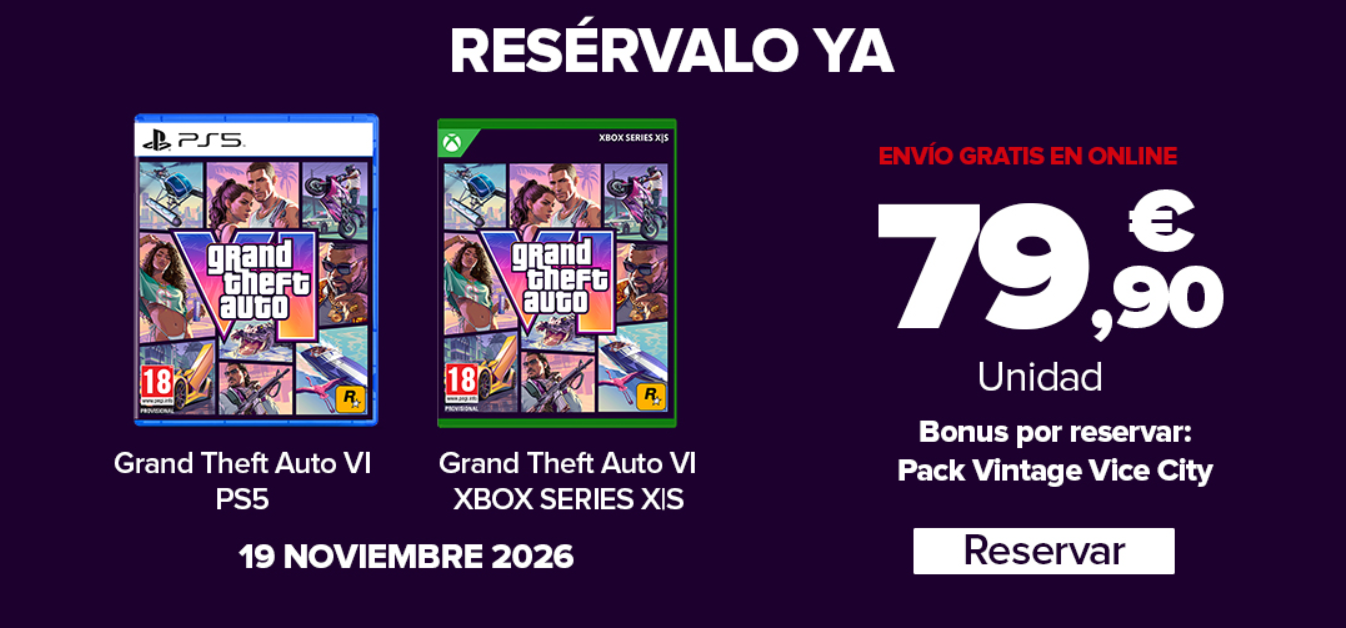 Carrefour ya permite reservar Grand Theft Auto VI: asegúrate tu copia antes del esperado lanzamiento