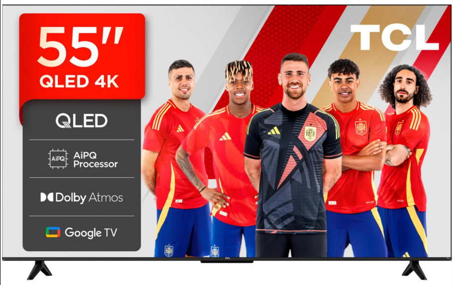 Smart TV TCL QLED de 55 pulgadas por 359 € en Carrefour: 4K, Google TV e IA con 140 € de descuento