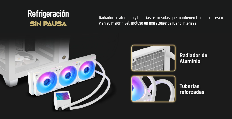 Refrigeración preparada para procesadores de alto rendimiento