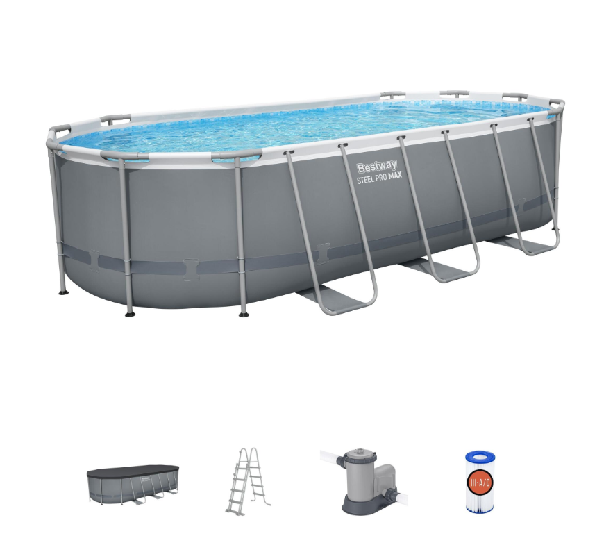 Si buscas una piscina grande para el jardín este verano