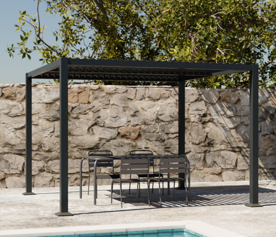 Pérgola bioclimática 3x3 m en Carrefour