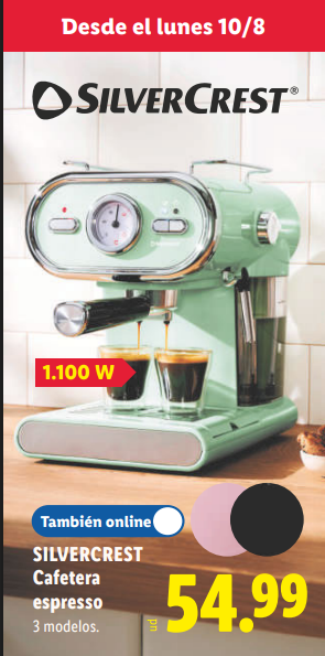 Una cafetera espresso con diseño retro que atraerá todas las miradas