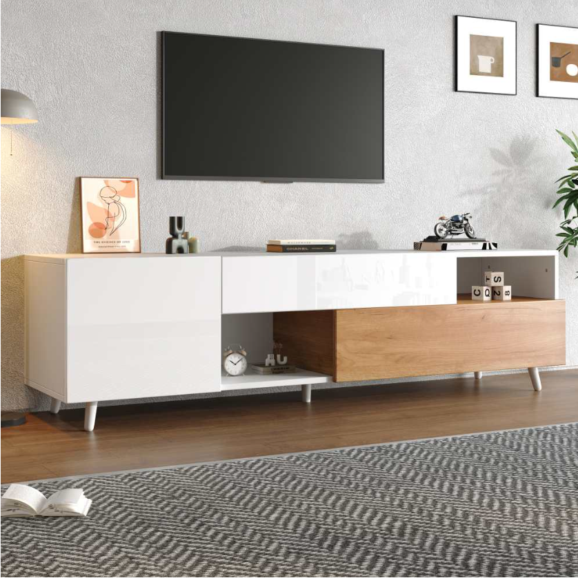 Mueble de TV de 180 cm al 50 % de descuento en Leroy Merlin: diseño moderno por solo 180,99 €