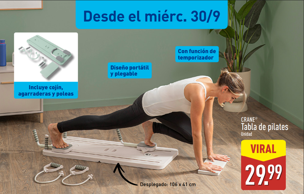ALDI trae una tabla de Pilates por solo 29,99 €