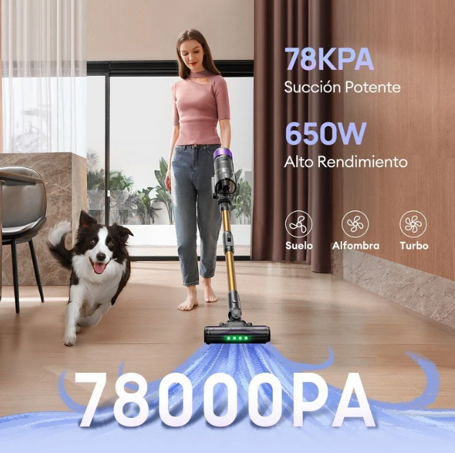 PcComponentes rebaja la aspiradora sin cable Ultenic U20 a 129,99 euros: potencia y cepillo antienredos para limpiar la casa